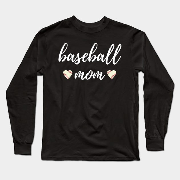 Baseball Mom, A Loving Mother Who Likes Baseball Long Sleeve T-Shirt by sarsia